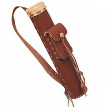 CAROL TRADITIONAL ARCHERY LEATHER BACK ARROW QUIVER AQ109 BROWN 