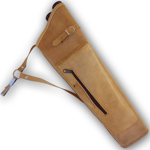 LARGE SIZE 20" INCHES LONG. CAROL TRADITIONAL LEATHER BOW ARROW QUIVER AQ108 
